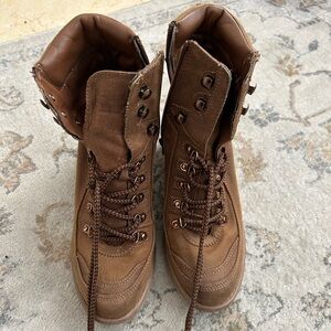 Carlos by Carlos Santana light Brown Lace-Up Women's Boots